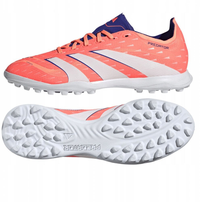 Këpucë futbolli adidas Predator TF JI1136, për tapet sintetik, shollë me dhëmbëza, të zeza