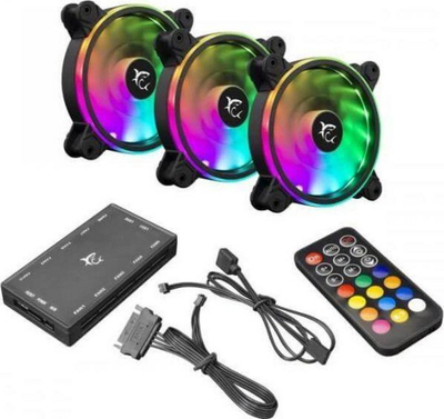 Ventilator White Shark Nebula me 3 pako + Hub + Pilot (1262-04-V NEBULA - ARGB KIT) 