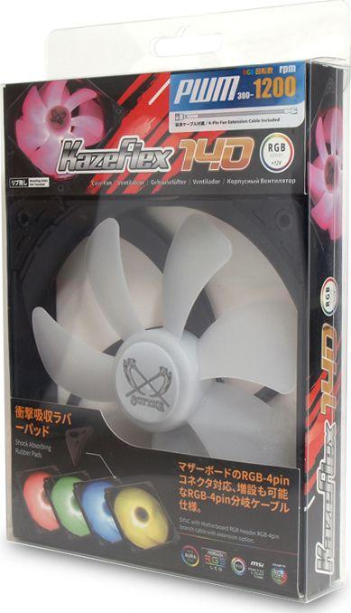 Ftohës Scythe Kaze Flex RGB 1200rpm, 140 mm