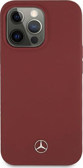 Mbulesë silikoni Mercedes për Apple iPhone 13 Pro 6.1", e kuqe