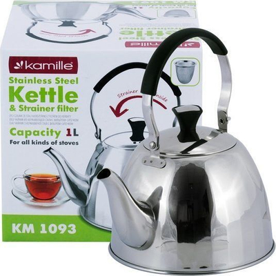 Çajnik Kamille, 1.0 L, i argjendtë