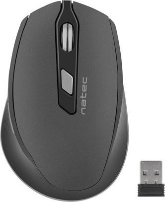 Maus Natec Siskin, wireless, USB, i zi dhe i hirt