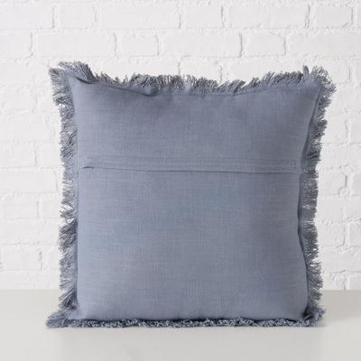 Jastëk dekorativ Boltze Home Lenea, 45 x 45 cm, pambuk, gri e errët