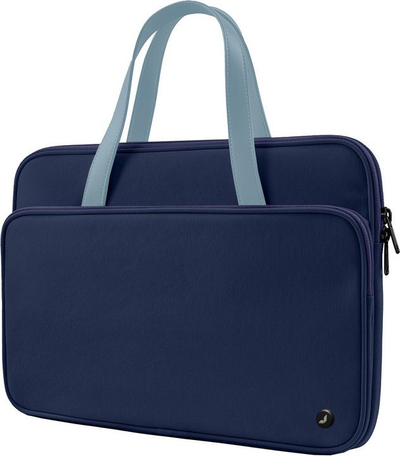 Çantë laptopi JCPAL Cartella Milan, 13-14", rezistente ndaj ujit, blu e errët