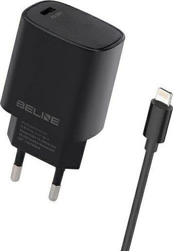 Karikues muri Beline BLNCB20L, 20W, USB C PD 3.0, me kabllo Lightning 1m, i zi