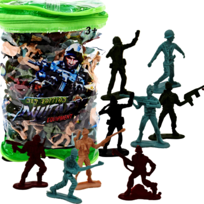 Figura ushtarake Maksik Soldier, set figurash plastike, për kalamaj, shumengjyrëshe