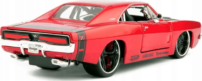Maket makine Maisto Design Classic Muscle 1969 Dodge Charger R/T, shkalla 1:24, metal, i kuq
