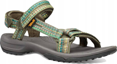 Sandale outdoor Columbia për femra, rripa poliester i ricikluar, shollë gome antirrëshqitëse, ngjyrë ulliri