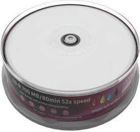 CD Р MediaRange MR202, 700MB 52x, 25 парчиња, бела површина