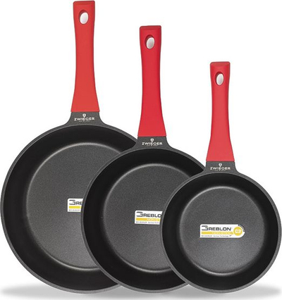 Tigan Zwieger Obsidian, 20 cm, alumini i derdhur, jo ngjitës, i zi