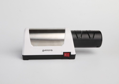 Mprehës elektrik thikash Guzzanti GZ 005, 4 disqe diamanti, çelik inoks, bardhë e zezë