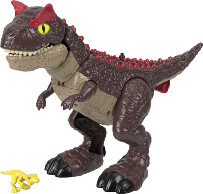 Lodër dinosauri Jurassic World Spike Strike Carnotaurus, figurë 28 cm, për kalamajt
