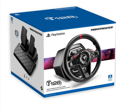 Timoni lojërash Thrustmaster T128 + TH8S Shifter, Force Feedback, 900°, për PS5 PS4 PC