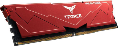 Memorie RAM Team Group T Force Vulcan DDR5, 32GB 5200MHz, për kompjuter tavoline, e kuqe