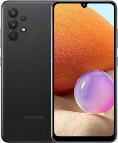 Telefon Samsung Galaxy A32, 4GB RAM, 128GB, dy SIM, ngjyrë e zezë