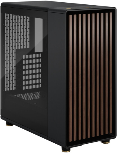 Kasë kompjuteri Fractal Design North Charcoal Black TG Light Tint, e zezë