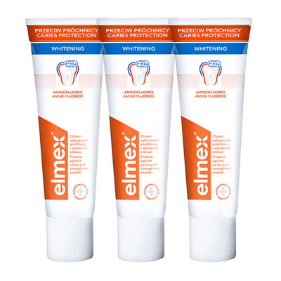 Pastë për dhëmbë Elmex Caries Protection Whitening, 3 x 75 ml