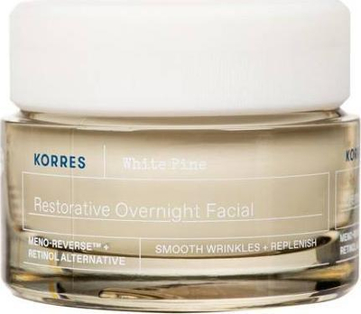 Krem nate KORRES White Pine Restorative Overnight, për lëkurë të pjekur, 40ml