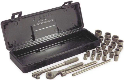 Set çelësash me kokëza AMPCO W-260M, 1/2" drive, 26 copë, jo shkëndijues