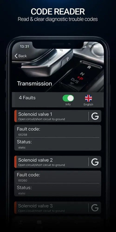 Skaner diagnostikues OBD2 OBDeleven Pro Pack, Bluetooth, për iOS dhe Android, i bardhë