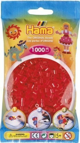 Rruaza për hekurosje Hama Midi, 1000 copë, të kuqe