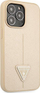 Kapak telefoni Guess Saffiano Triangle Logo për iPhone 14 Pro Max 6.7", hardcase, bej