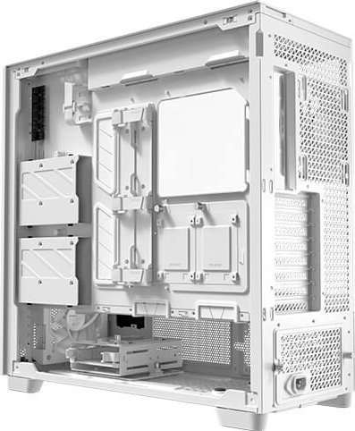 Куќиште компјутер Antec FLUX PRO, Full Tower, ATX, бело дрво