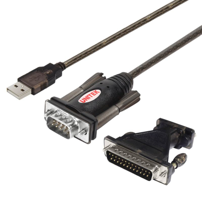 Kabllo USB Unitek Y105A, USB A në RS 232, 1.4m, i zi