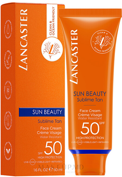 Krem mbrojtës ndaj diellit Lancaster Sun Beauty Face Cream SPF 50, 50 ml