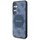 Maskë telefoni Guess 4G Round Patch Classic MagSafe për Samsung Galaxy S25 Plus, TPU PC lëkurë eko, blu