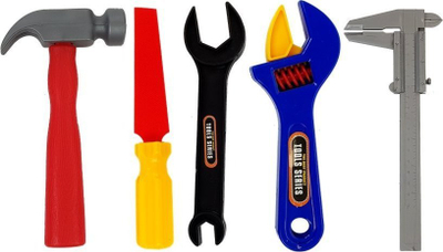 Set lodrash veglash LeanToys Little Handyman, 37 elemente, multikolor