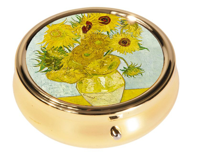Metal Pill Box Large Van Gogh Sunflowers .... - Fridolin