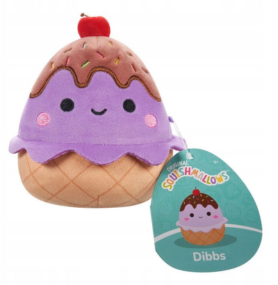 Lodër pelushi Squishmallows Mystery Scented Plush Dessert, 13 cm, me aromë ëmbëlsire, shumëngjyrëshe