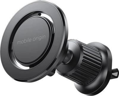 Mbajtëse magnetike veture Mobile Origin MO9, për grilë ajrimi, universale për telefona 4" 7", e zezë