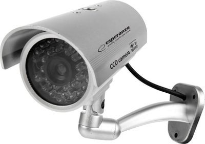 Kamerë fallco Esperanza Spectre ECA102S, me LED që pulson, ngjyrë argjendtë