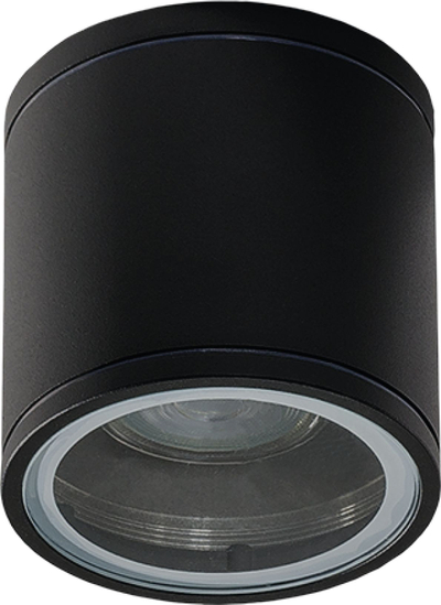 Lampë tavani Azzardo Joe Tube AZ3314, GU10, IP54, e zezë