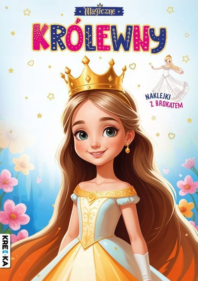 Libër ngjyrosës për fëmijë Magic Princesses, me shkëlqim, me ngjitëse