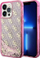 Mbulesë telefoni Guess GUHCP14XLC4PSGP për iPhone 14 Pro Max, Liquid Glitter 4G, e rozë transparente