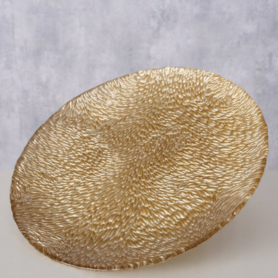 Pjatë dekorative xhami Boltze MARONI, 21 cm, e tejdukshme