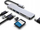 USB HUB 6 në 1, 6 porta USB, i zi