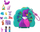 Set loje Mattel Polly Pocket Peacock Garden Compact, me kukulla dhe aksesorë, shumëngjyrësh