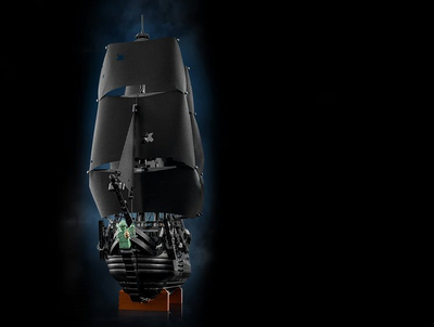 Set ndërtimi Pirate Ship Captain Jack Sparrow, model dekorativ, për të rritur, shumëngjyrësh