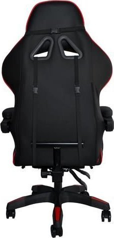 Karrige gaming Dunmoon, e rehatshme, me rrota silikoni, e zezë me të kuqe