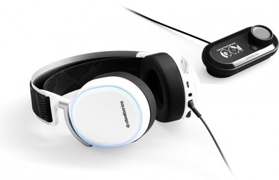 Kufje STEELSeries Arctis Pro + GameDac, me kabllo, të bardha, të zeza