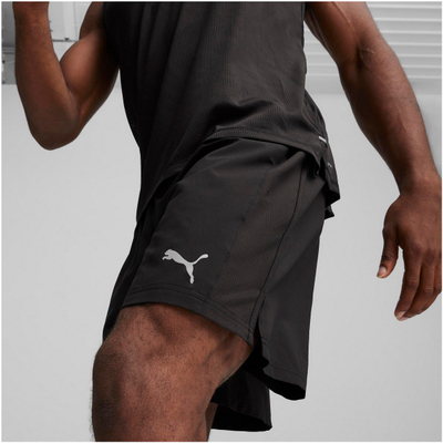 Куси панталони за трчање Puma Run Velocity Ultraweave, материјал Ultraweave, со џеб, црни
