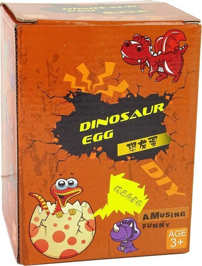 Lodër edukative Growing Dinosaur Egg, set me 12 copë, vezë që rriten në ujë, me shum ngjyra