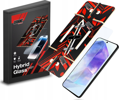 Mbrojtës ekrani GrizzGlass HybridGlass Easy për Samsung Galaxy A54, xham hibrid, vihet kollaj, transparent