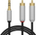 Kabllo audio Blow, Jack 3.5mm në 2x RCA, 1.5m, e zezë