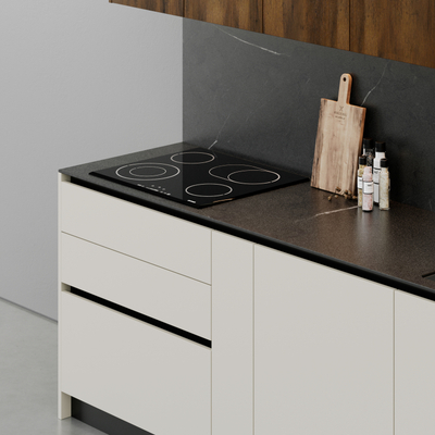 Kuzhinë IMMIGRAND SYSTEMS, Lineare, Dark Oak/Pastel Beige