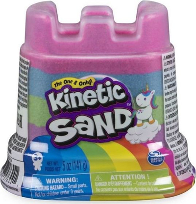 Lodër rërë kinetike Spin Master Kinetic Sand Rainbow Castle, 141g, shumëngjyrëshe